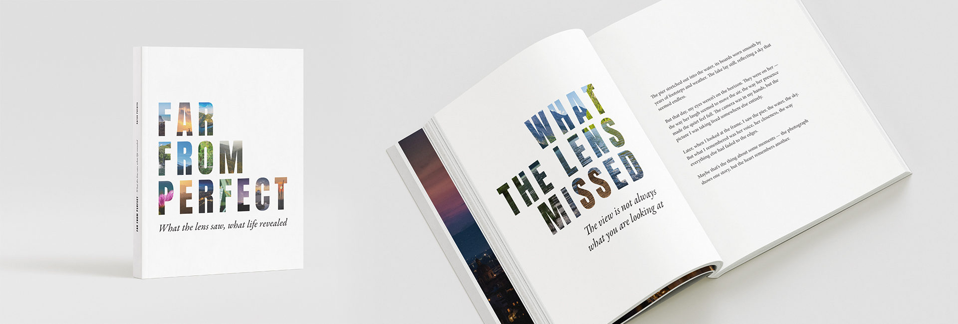 Book with the title "Far From Perfect"